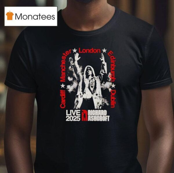 Richard Ashcroft Ra Live Cities Tour T Shirt