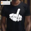 Ritchie Bruiser Support To Fight Cancer Middle Finger T Shirt