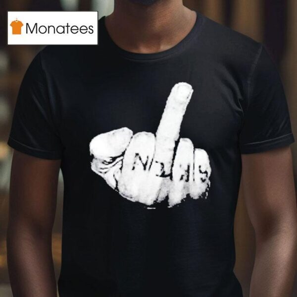 Ritchie Bruiser Support To Fight Cancer Middle Finger T Shirt