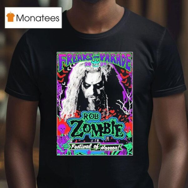 Rob Zombie Freaks On Parade Festival Of Horror Tour T Shirt