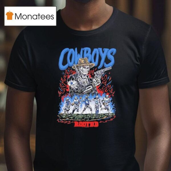 Rooted Skeleton Dallas Cowboys T Shirt