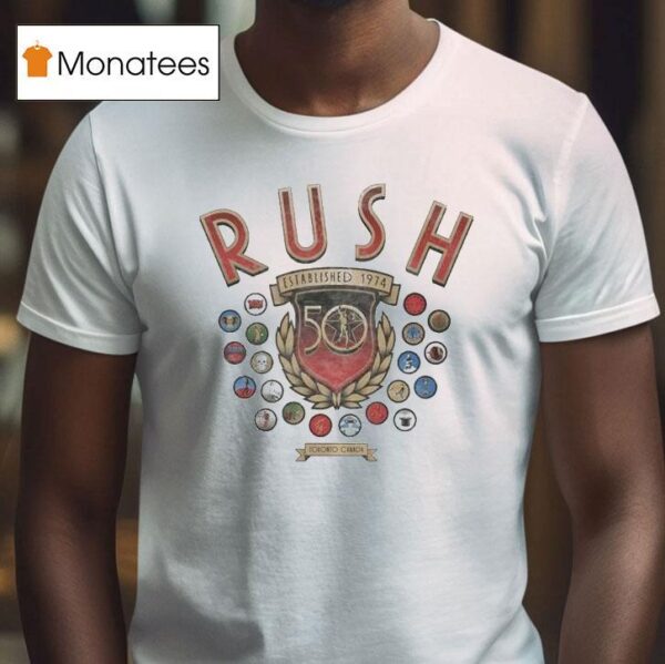 Rush Motifs Toronto Canada Est T Shirt