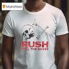 Rush Roll The Bones Skull Tour T Shirt