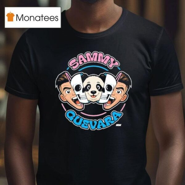 Sammy Guevara Panda Power Faces Head Skull Aew T Shirt