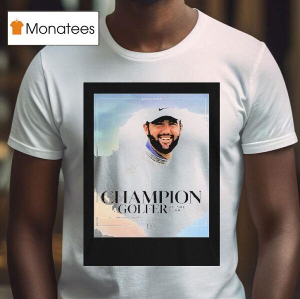 Scottie Scheffler Champion Golfer Of The Year With Rd At Royal Portush T Shirt
