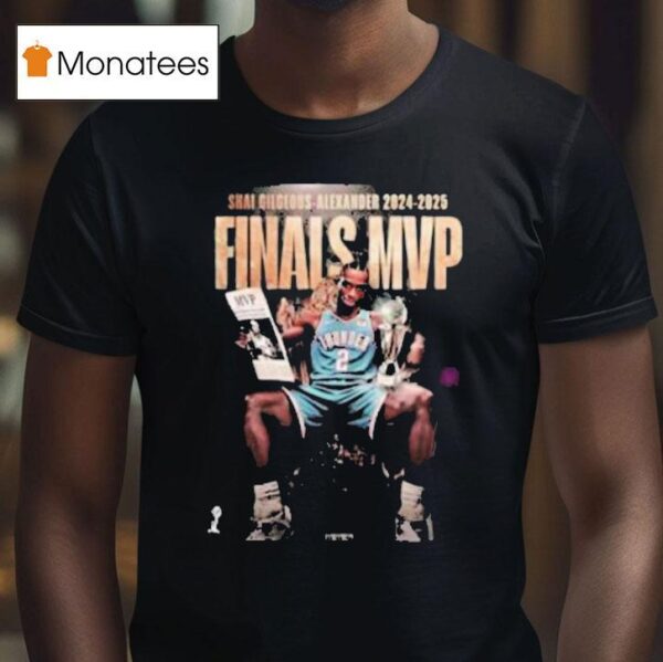 Shai Gilgeous Alexander Cup Finals Mvp Throne Trophy T Shirt