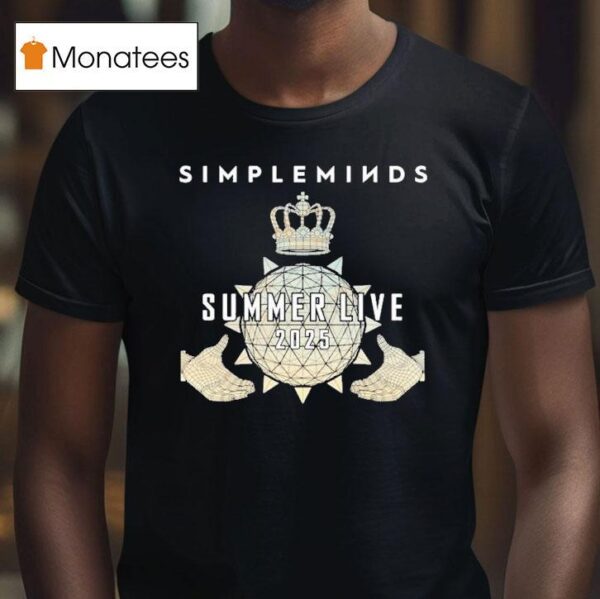 Simple Minds Claddagh Summer Live Itinerary Globe Hands T Shirt
