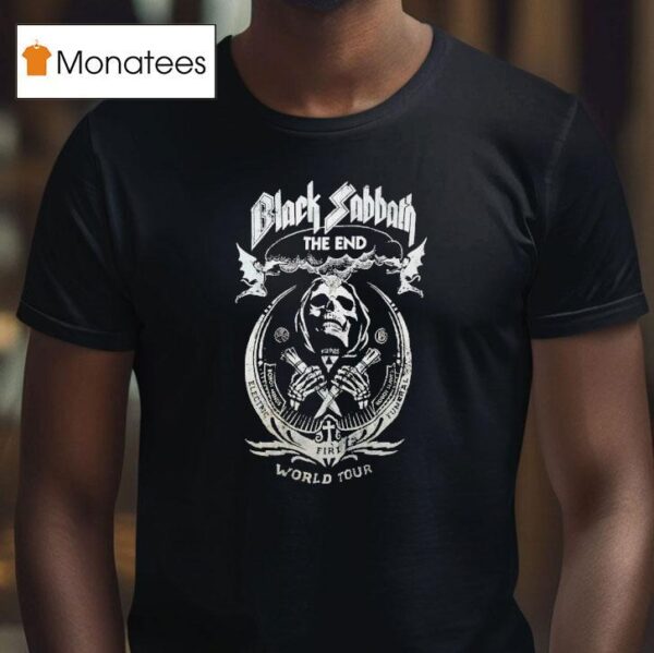 Skeleton Black Sabbath The End World Tour Vintage T Shirt