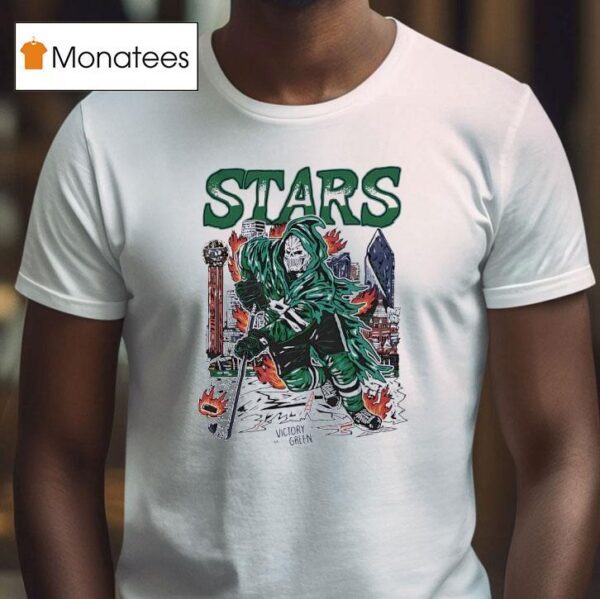 Skeleton Victory Green Dallas Stars Hockey T Shirt