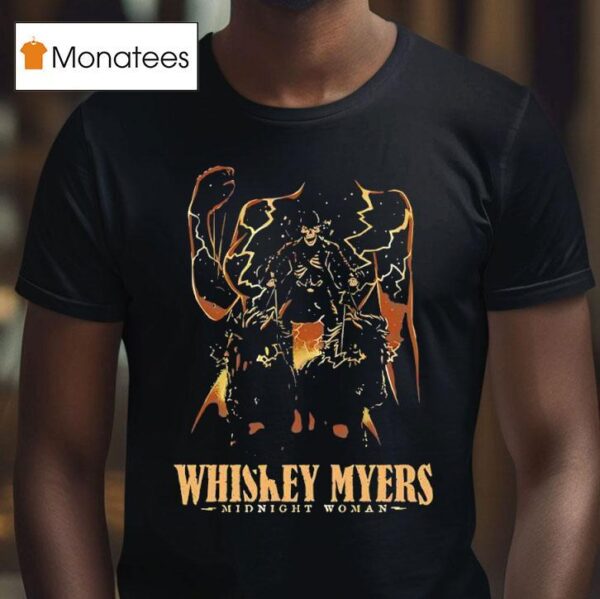 Skeleton Whiskey Myers Midnight Woman T Shirt