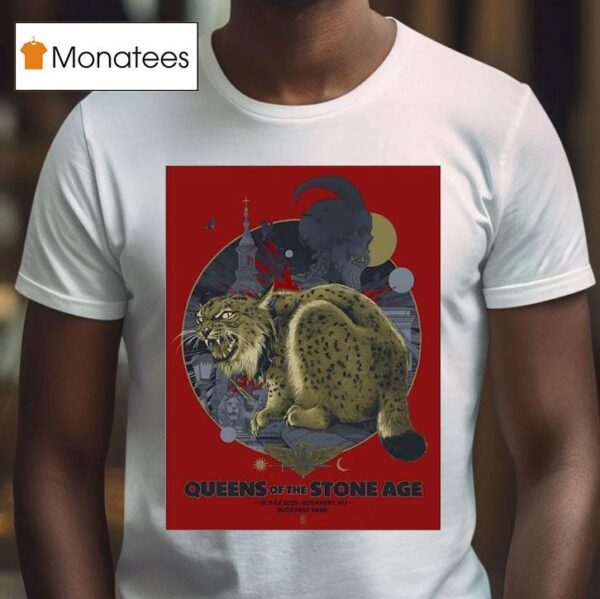 Skull Goat Queens Of The Stone Age Budapest Park T Shirt
