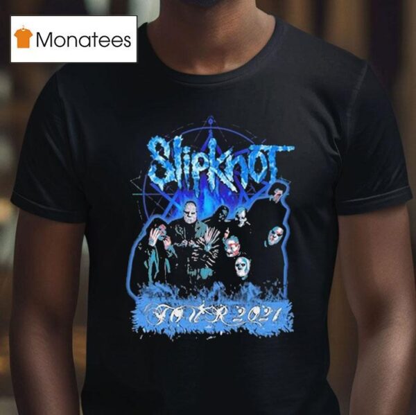 Slipknot Blue Band Photo T Shirt