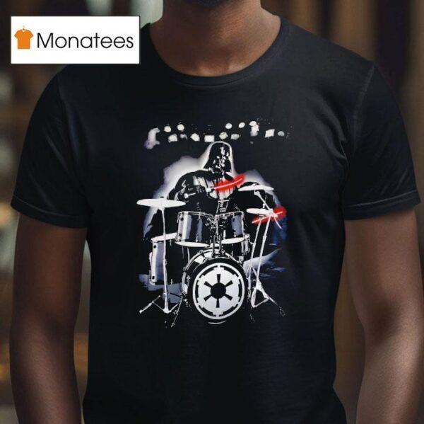 Star Wars Darth Vader Playing Drums T Shirt