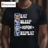 Stitch Eat Sleep Dupont Repea T Shirt