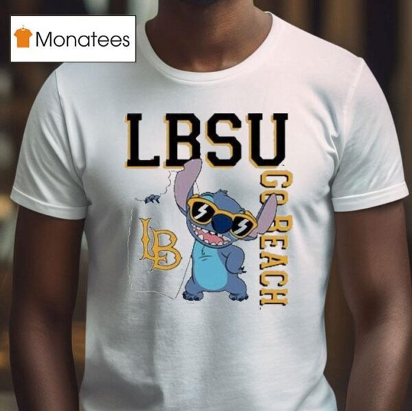 Stitch Long Beach State Go Beach Lbsu T Shirt
