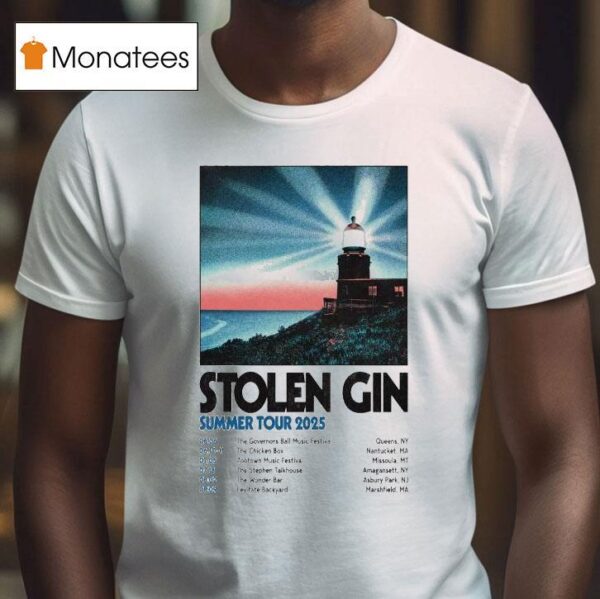 Stolen Gin Usa Canada Summer Tour Dates T Shirt