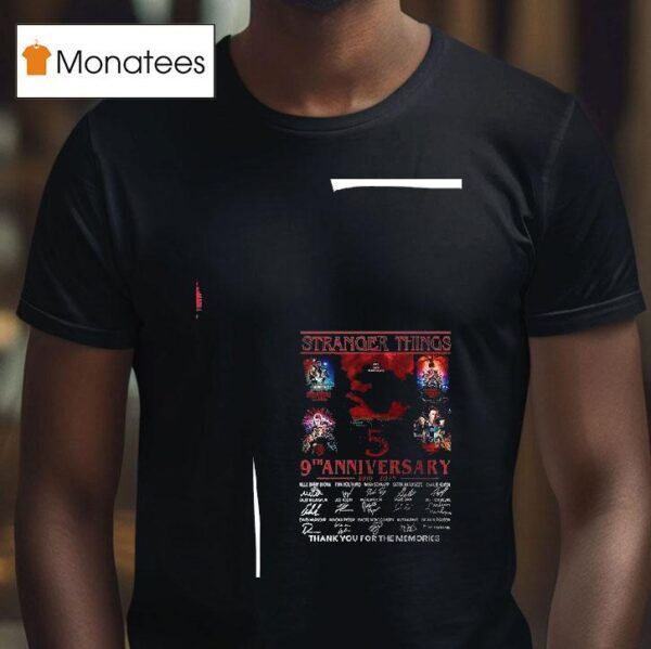 Stranger Things One Last Adventure Th Anniversary Thank You For The Memories T Shirt
