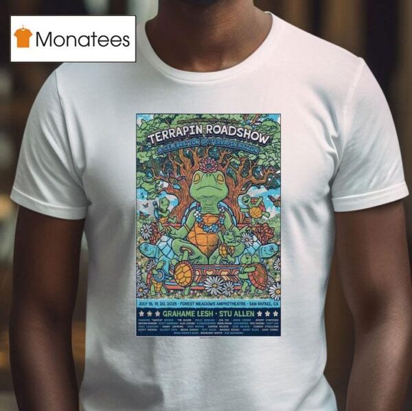 Terrapin Roadshow At Forest Meadows Amphitheatre July Turtle T Shirt
