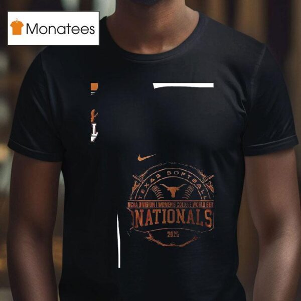 Texas Longhorns Texas Softball Ncaa Division I Women S College World Series Nationals Silhouette Logo T Shirt