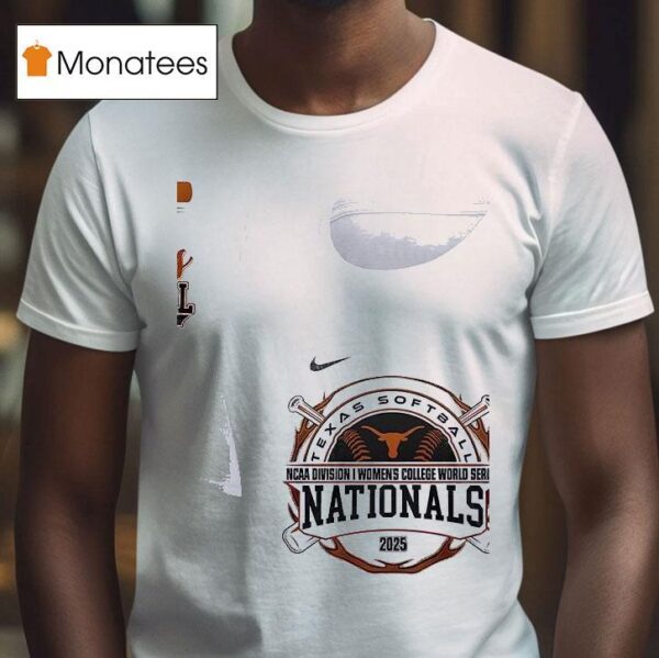 Texas Longhorns Texas Softball Ncaa Division I Women S College World Series Nationals Silhouette T Shirt