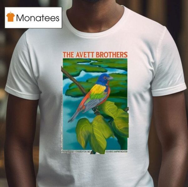 The Avett Brothers Ozarks Amphitheater Camdenton Tour Bird T Shirt