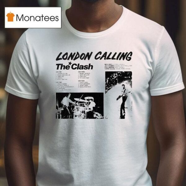 The Clash London Calling Cover Reverse T Shirt