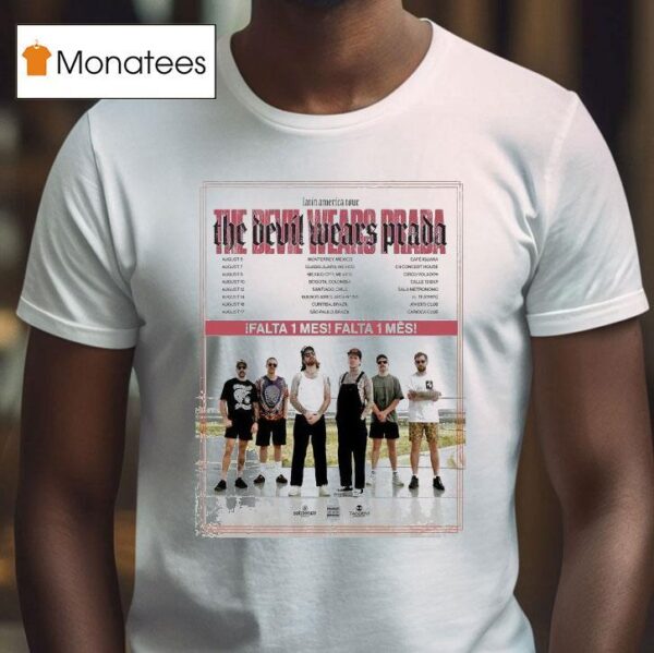 The Devil Wears Prada Latin America Tour Dates T Shirt