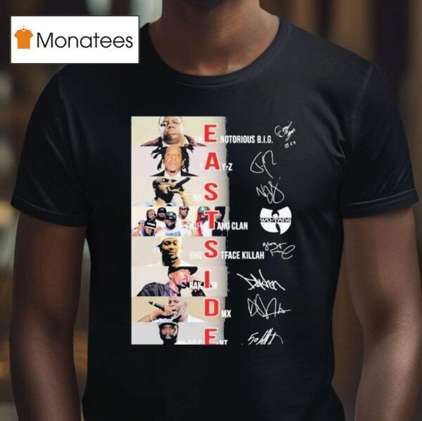 The Notorious Big Wu Tang Clan Ghostface Killah Rakim Dmx Jay Z Nas Cent Eastside T Shirt