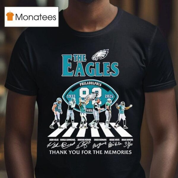 The Philadelphia Eagles Thank You For The Memories Signatures T Shirt