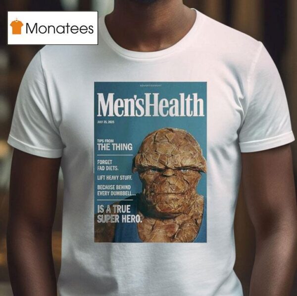 The Thing Men S Health Magazine Parody July Marvel Superhero Wall Art For Gym Lovers T Shirt