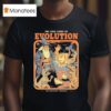 The True Story Of Evolution No Meteor Needed Just The Facts Wizard Dinosaur Cock T Shirt
