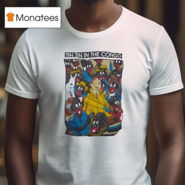 Tintin In The Congo Cartoon T Shirt
