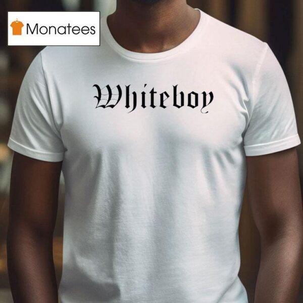 Tom Macdonald Wearing Whiteboy T Shirt