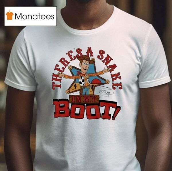 Toy Story Woody There S A Snake In My Boot Retro Movie T Shirt