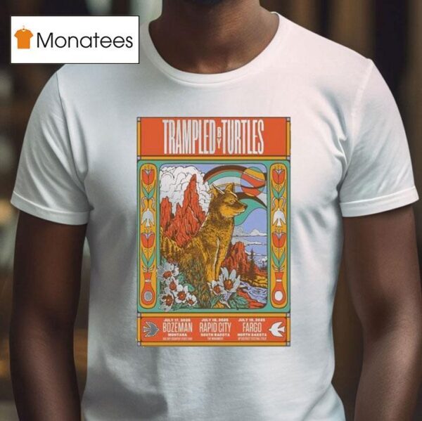 Trampled By Turtles Rapid City South Dakota July Wolf T Shirt