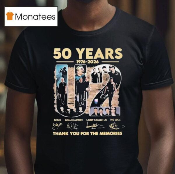 U Years Thank You For The Memories Signature T Shirt