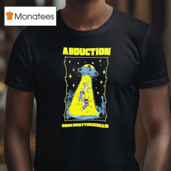 Ufo Cat Abduction Broken By The Scream T Shirt