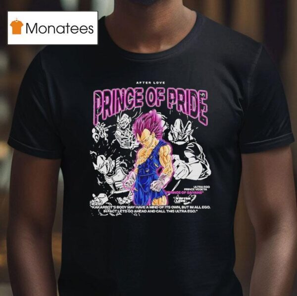 Vegeta Prince Of Saiyans Prince Of Pride Dragon Ball T Shirt