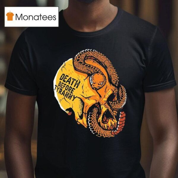 Venom Valor Death Before Tyranny Skull Snake T Shirt