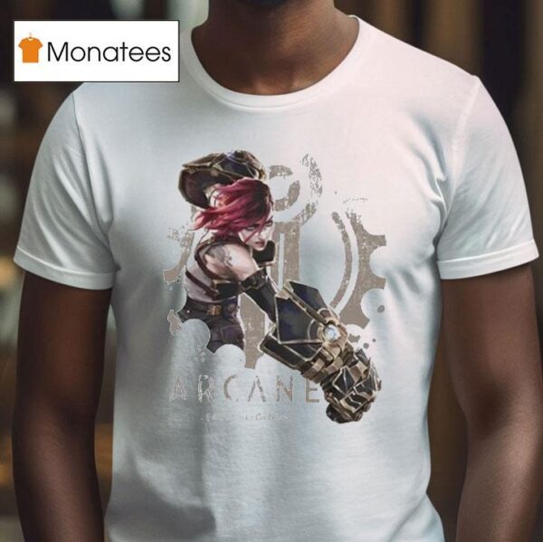 Vi Arcane League Of Legends Violet Fat Hands T Shirt