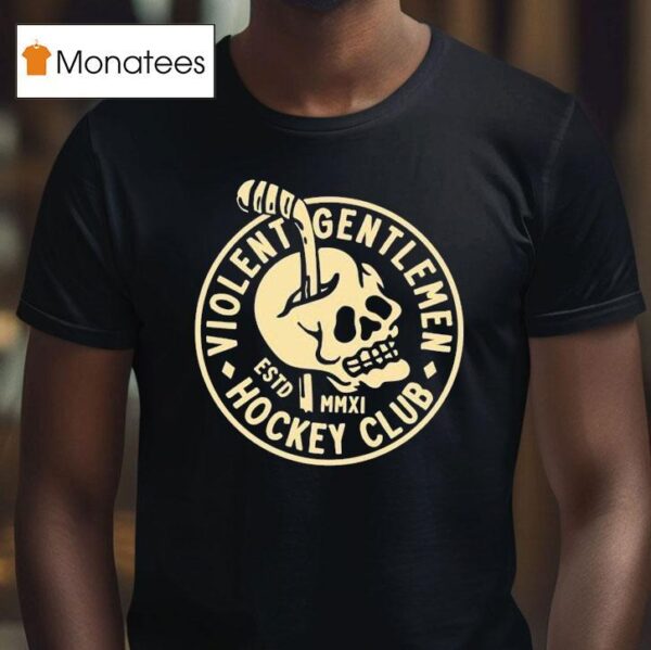 Violent Gentlemen Hockey Club Headache Skull T Shirt