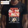 Washington Commanders Redskins Legend Thank You For The Memories Signatures T Shirt