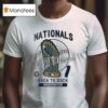 Washington Nationals Back To Back Mlb Champions Hardwood Champions Trophy T Shirt