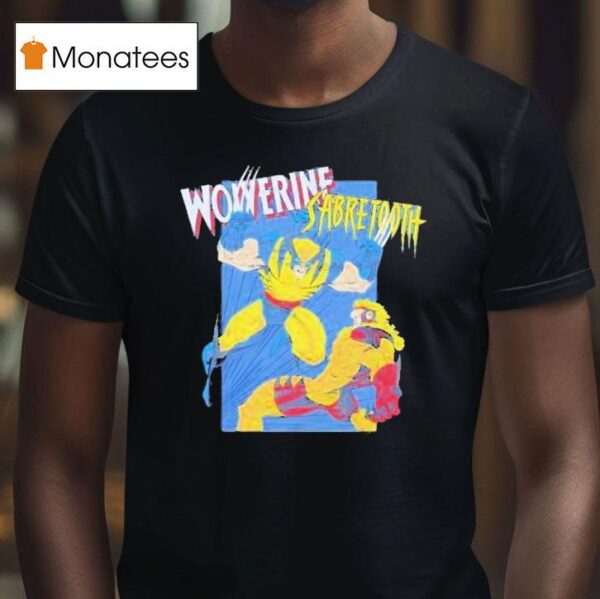 X Men Wolverine Vs Sabretooth T Shirt