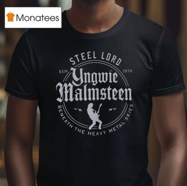 Yngwie Malmsn Sl Lord Beneath The Heavy Metal Skies Dominion Sl Est T Shirt