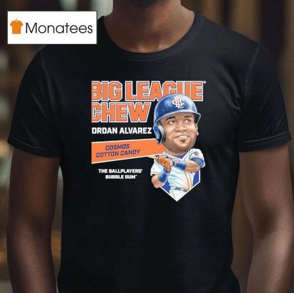 Yordan Alvarez Big League Chew Cosmos Cotton Candy The Ballplayers Bubble Gum T Shirt