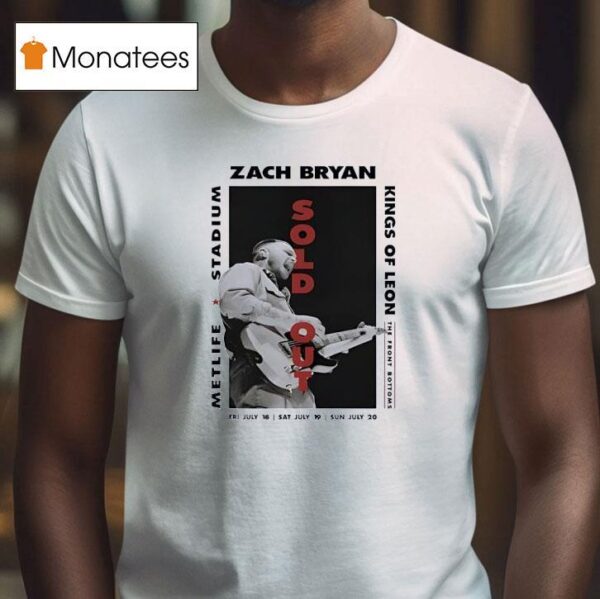 Zach Bryan Metlife Stadium Kings Of Leon T Shirt