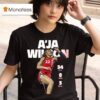 A Ja Wilson Pts Reb Blk T Shirt