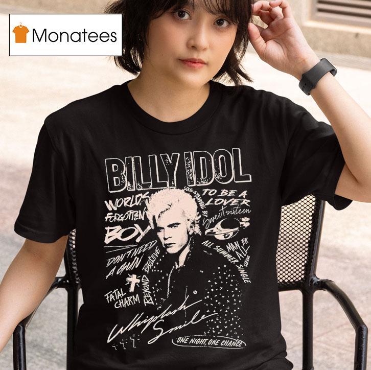 Billy Idol Whiplash Smile Punk T Shirt
