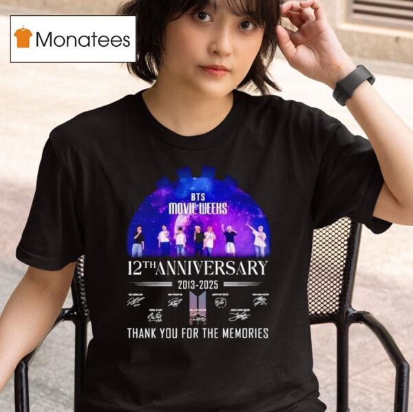 Bts Movie Weeks Th Anniversary Signatures T Shirt